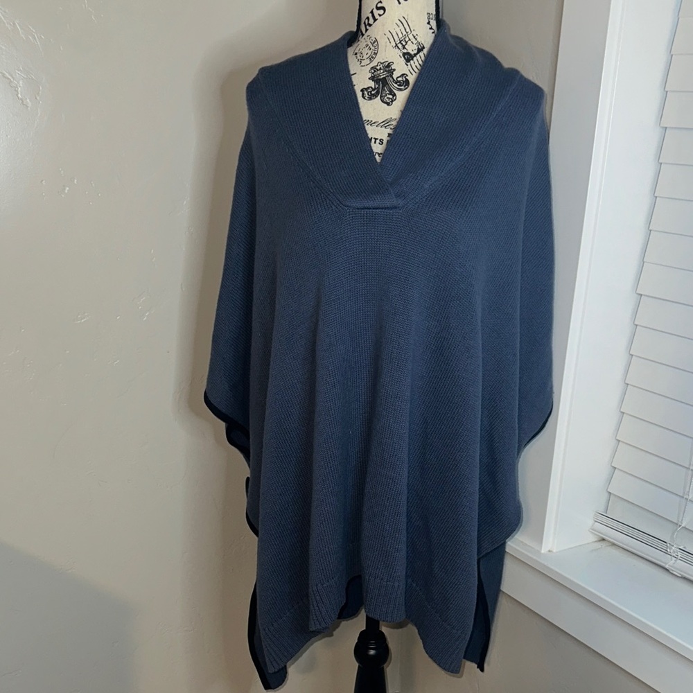 Soft Surroundings Cashmere Blend Poncho Wrap